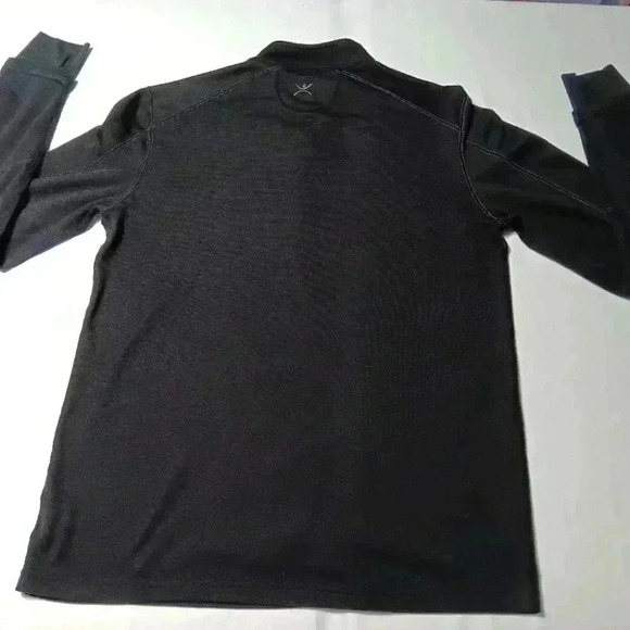 Terramar Climasense base layer 1/2 zip pull  over . Wool Blend. Men's size L - Picture 4 of 7